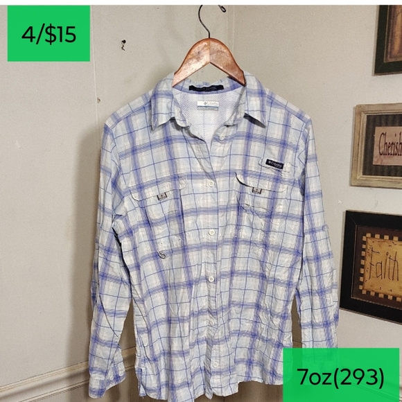 Columbia Other - Columbia Blue Plaid Button-Up Shirt